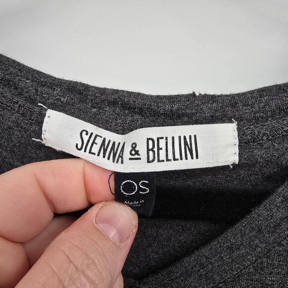 Sienna & Bellini Women's Dolman Sleeve Round Neck Long Sleeve Shirt Gray OS - Picture 3 of 8